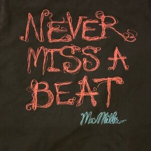 RARE! 2014 Mac Miller Never Miss A Beat MEDIUM Vintage BLACK  TEE Retro